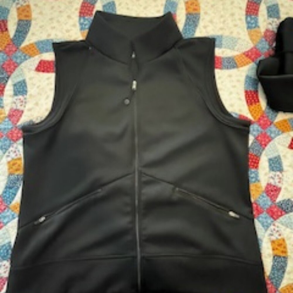 Black, Excellent condition Jockey Convertible Jacket-Vest size L - Picture 3 of 8
